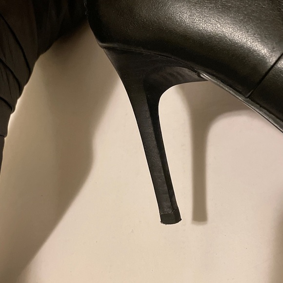 Aldo Black Leather Boots Size 38 - Picture 9 of 14